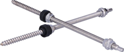 Vidë dyfishe BAKS SWDM10x300E, fi 10mm, gjatësi 300mm, metalike