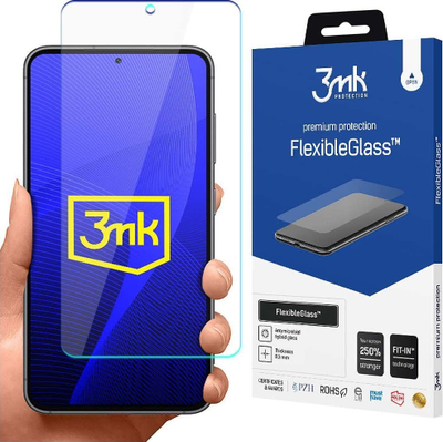 Mbrojtës ekrani 3MK FlexibleGlass për Samsung Galaxy S23, hibrid, ultra i hollë, transparent
