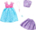 Сет облека за кукли Барби Fashion 2 Pack, 8 парчиња, повеќебоен