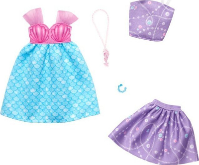 Сет облека за кукли Барби Fashion 2 Pack, 8 парчиња, повеќебоен
