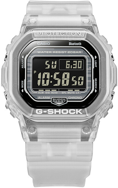 Orë për meshkuj Casio G-SHOCK DW-B5600G-7ER, e bardhë
