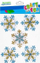 Ngjitëse zbukuruese Craft with Fun Christmas, flokë bore me xixa blu edhe të arta