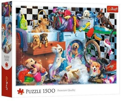 Puzzle Trefl Psie szaleństwo, 1500 copë