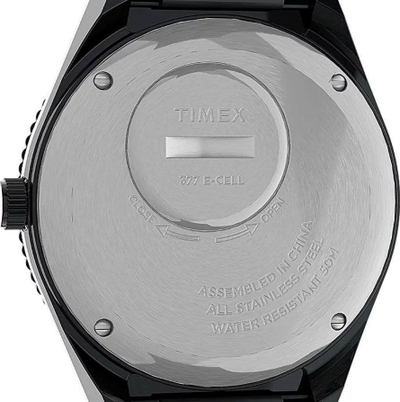 Orë dore Timex Q Reissue TW2U61600, 38mm, çelik inox, e zezë