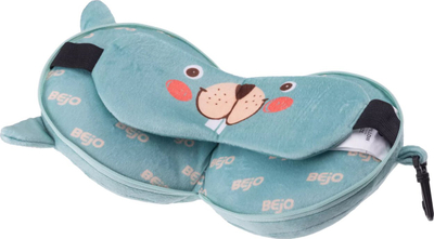Jastëk udhëtimi për fëmijë Bejo Dreamy Pillow, me maskë sysh, dizajn kafshe, mente