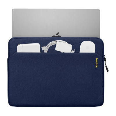 Çantë laptopi Tomtoc Light A18, 14", xhep frontal, blu e errët