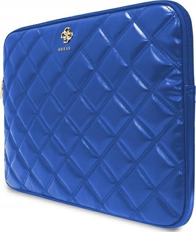 Mbulesë laptopi Guess Quilted 4G, 14\", lëkurë eko, blu