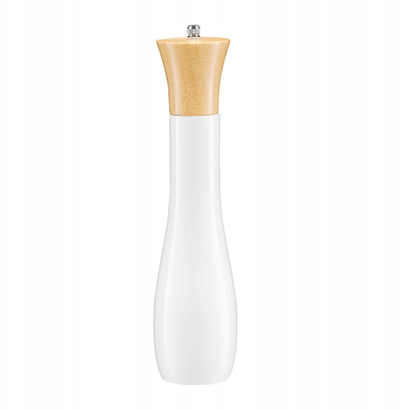 Mulli për kripë dhe piper Ambition Natural, 29 cm, i bardhë