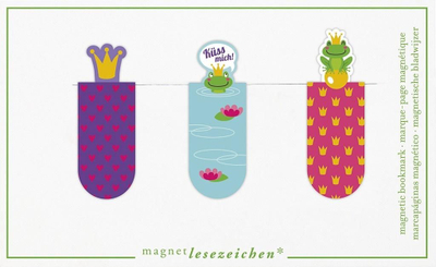 Shënues magnetik libri Moses Frog King, 6 cm, set 3 copë, shumëngjyrëshe