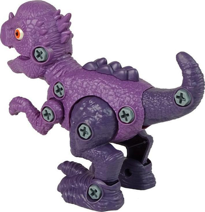 Lodër dinosauri Lean Sport Stygimoloch, set me vezë dhe kaçavidë DIY, vjollcë
