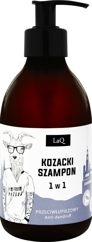 Shampo LaQ Goats 1in1, kundra zbokthit, me tea tree dhe 12 bimë, 300 ml