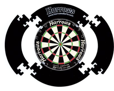 Заштитен прстен за дарт Harrows Ring 4 Piece, 4 парчиња, пена со кадифе, црн