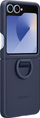 Mbrojtëse telefoni Samsung Galaxy Z Flip6 Silicone Case me unazë, silikon, me unazë, blu navy