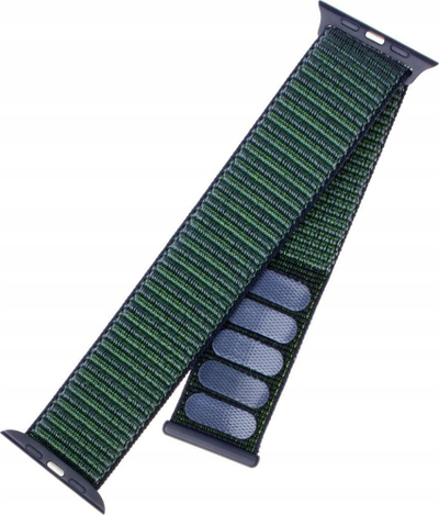 Rrip ore FIXED Nylon Strap Pro për Apple Watch 44mm 42mm, najlon, mbyllje me ngjitës, blu e errët