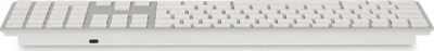 Tastierë LMP WKB-1243, wireless, IT, e bardhë dhe e argjendtë