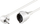 Kabllo zgjatues rryme Wentronic Goobay 93089, 10 m, 250 V 10 A, e bardhë