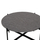 Tavolinë për kafe Φ80x45Hcm (HM9588.02), gri/ zezë