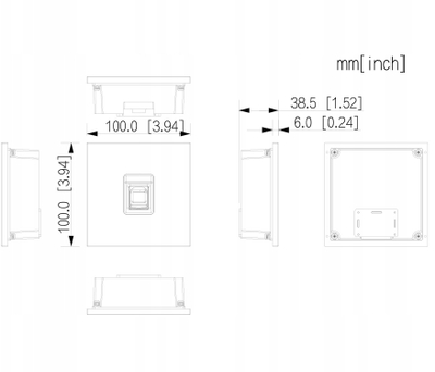 Modul zgjerues kontrolli aksesi Dahua VTO4103F MF, IP65, trup alumini, gri