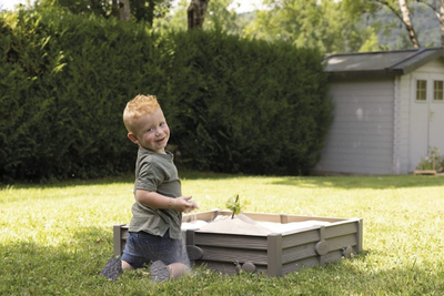 Rërëtor për kalamaj Smoby Standard Flowerbed 2 në 1, 76x76 cm, plastikë, shumëngjyrësh
