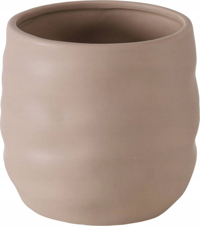 Vazo qeramike Boltze Avantiko, Ø14 cm, sipërfaqe mat, kafe