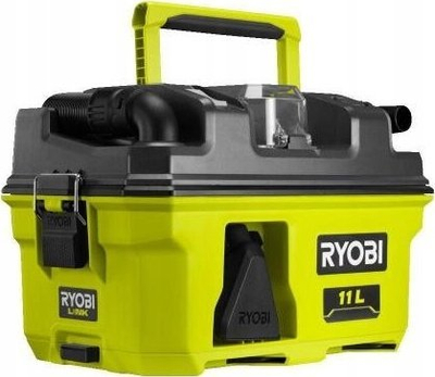 Fshesë me ujë dhe pluhur Ryobi ONE+ 18V, 11L, pa bateri, jeshile