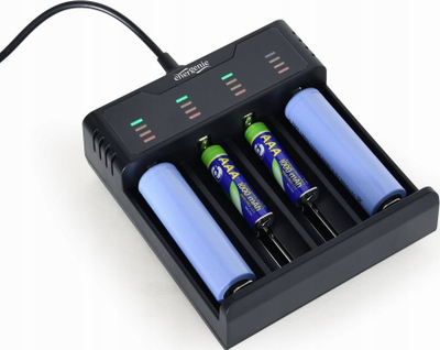Karikues baterish Gembird BC-USB-02, USB 5V, LED tregues, i zi
