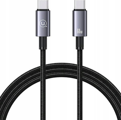Kabllo USB Usams US-SJ661, USB C në USB C, 1.2m, 60W, USB 3.2 Gen 1, çelik