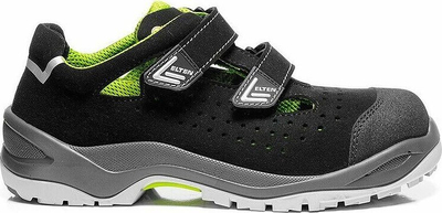 Sandalë sigurie Elten Impulse Green Easy, ESD S1P, nr 42, e zezë jeshile