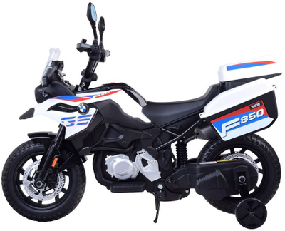 Motor elektrik për fëmijë BMW F850 GS PA0324, me bateri, i bardhë