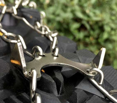 Crampons Trizand, nr. 36-40, me thumba çeliku, ngjyrë e zezë