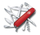 Thika e ushtrisë zvicerane Victorinox HUNTSMAN, e kuqe, kuti e palosshme