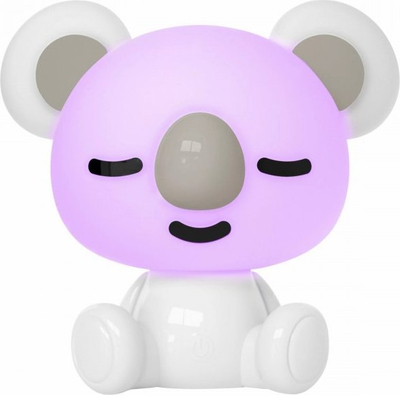 Llampë dekorative Polux Rabbit, LED multikolor, 25cm, e bardhë