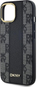 Mbrojtëse telefoni Guess për iPhone 13 14 15, 6.1", hardcase lëkurë me MagSafe, e zezë