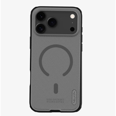 Kapak telefoni NILLKIN Super Frosted Shield për iPhone 17 Pro Max, me MagSafe, antishok, i zi