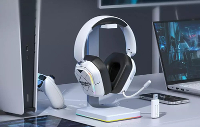 Kufje gaming ONIKUMA BT883, wireless Bluetooth 5.4, RGB, të bardha