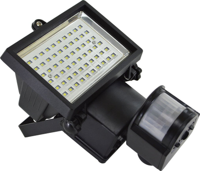 Prozhektor diellor LED INOXX 60 SMD, me sensor lëvizje, dritë e ftohtë 6000K, i zi