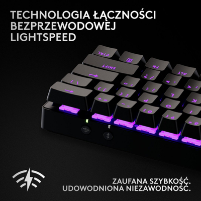 Tastierë Logitech Pro X 60 Lightspeed GX Brown, e zezë
