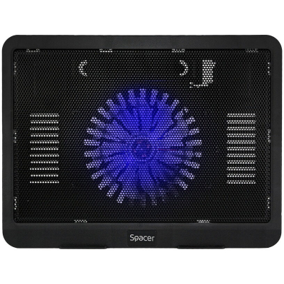 Ftohës laptopi Spacer SP-NC19, 15.6", USB, i zi