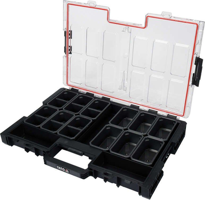 Organizues veglash Yato YT-09181, 12 kontenierë, kapak transparent
