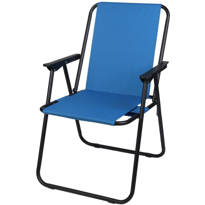 Karrige palos kampingu Royokamp, me mbajtëse duarsh, për kopsht edhe plazh, blu