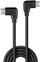 Kабел USB C Lindy 0.5m, USB 2.0, агол 90°, црн