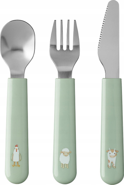 Set takëmesh për kalamaj Mepal Mio Little Farm, 3 pjesë, nga 12 muajsh