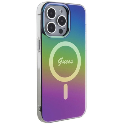 Куќиште за телефон Guess GUHMP15XHITSK, за iPhone 15 Pro Max 6.7", тврдо куќиште, повеќебојно