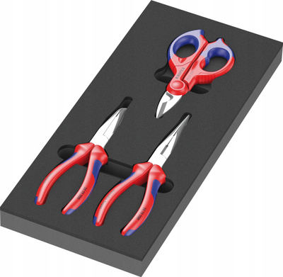 Set kapëse Wera 9780 Knipex, 3 copë, tabaka shkumë, e zezë