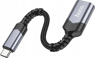 Adapter USB Hoco UA24, Type C në USB 3.0, OTG, i zi