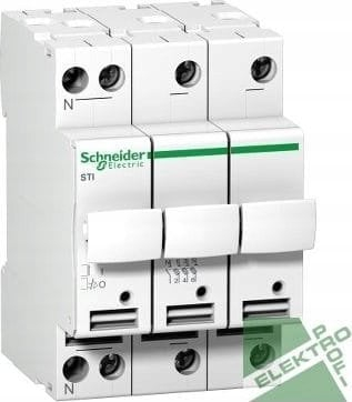 Bazë siguricash Schneider Electric STI A9N15658, 3P+N, 500V, e bardhë