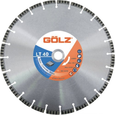 Disk diamant Gölz LT40, 300mm, vrimë 25.4mm, për beton edhe muraturë