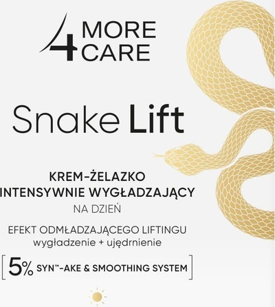 Kremë ditore More4Care Snake Lift Smoothing, lëmuese dhe zbutëse, 50ml