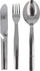 Set bestekësh Mil-Tec Tourist Three Piece, 3 pjesë, çelik inox, argjendtë