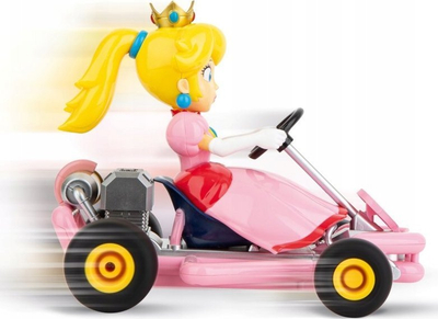 Makina me telekomandë Carrera Mario Kart Pipe Kart Peach, 1:18, 2.4GHz, rozë